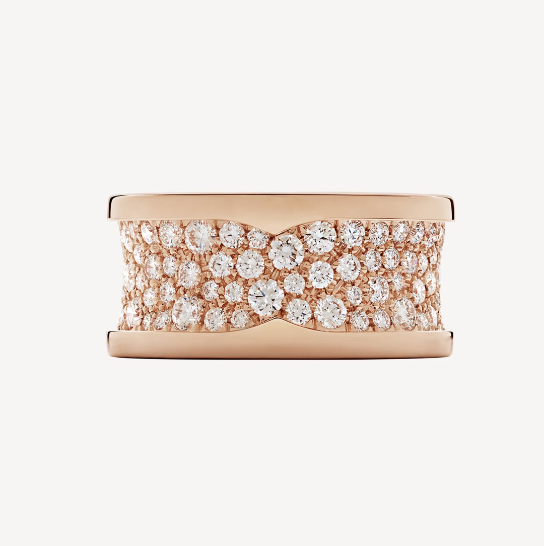 [⭐Luxery]ZERO 1 WITH PAVED DIAMONDS ON THE SPIRAL RING