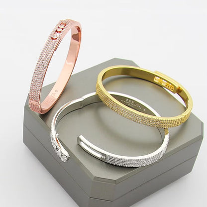 [⭐Luxery]Move Noa Full Pavé Diamond Bangle Bracelet