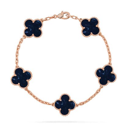 [⭐Luxery]CLOVER 5 MOTIF PIETERSITE BRACELET COLLECTION