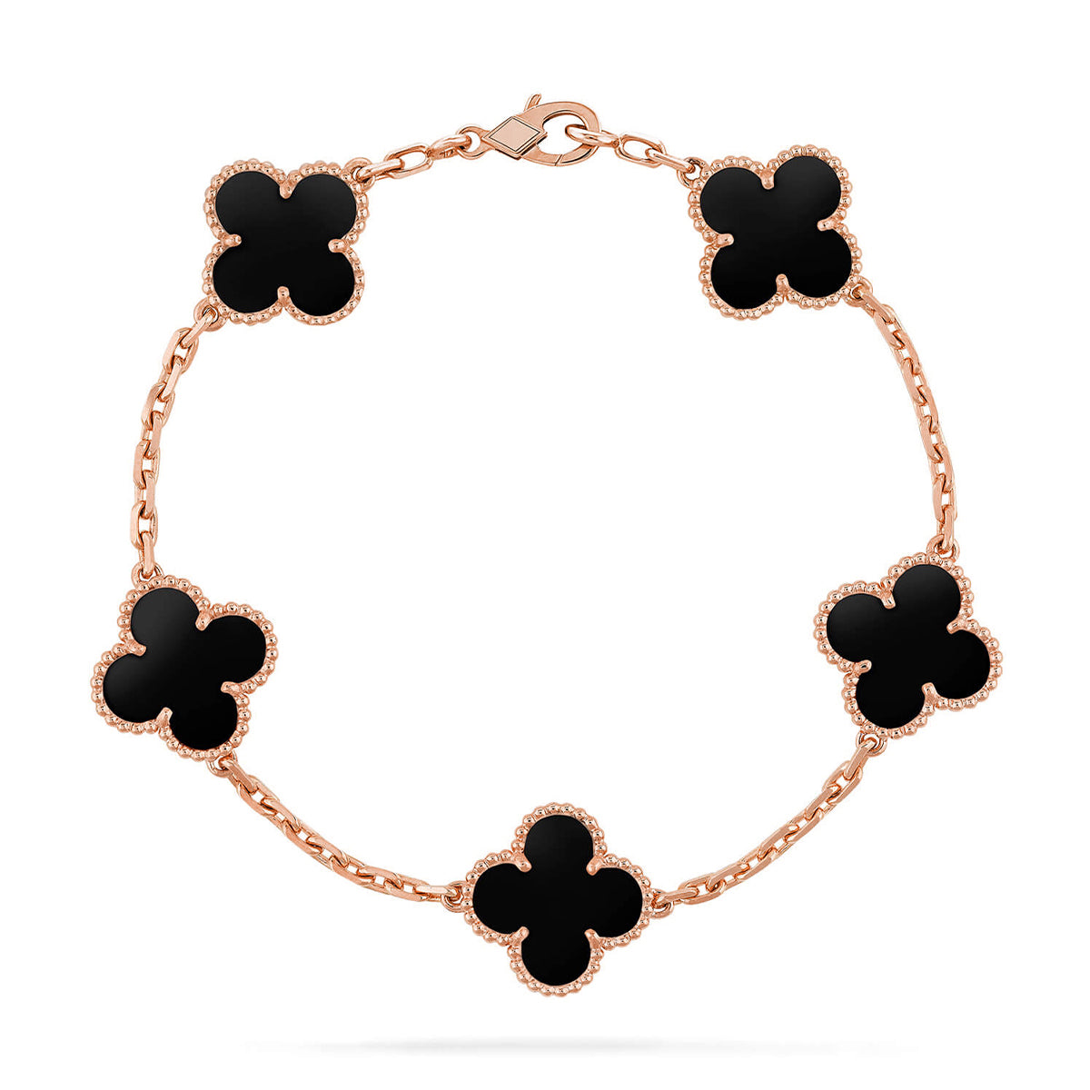 [⭐Luxery] CLOVER 5 MOTIF ONYXS BRACELET COLLECTION