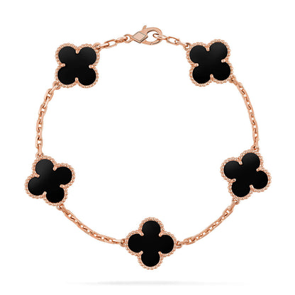 [⭐Luxery] CLOVER 5 MOTIF ONYXS BRACELET COLLECTION