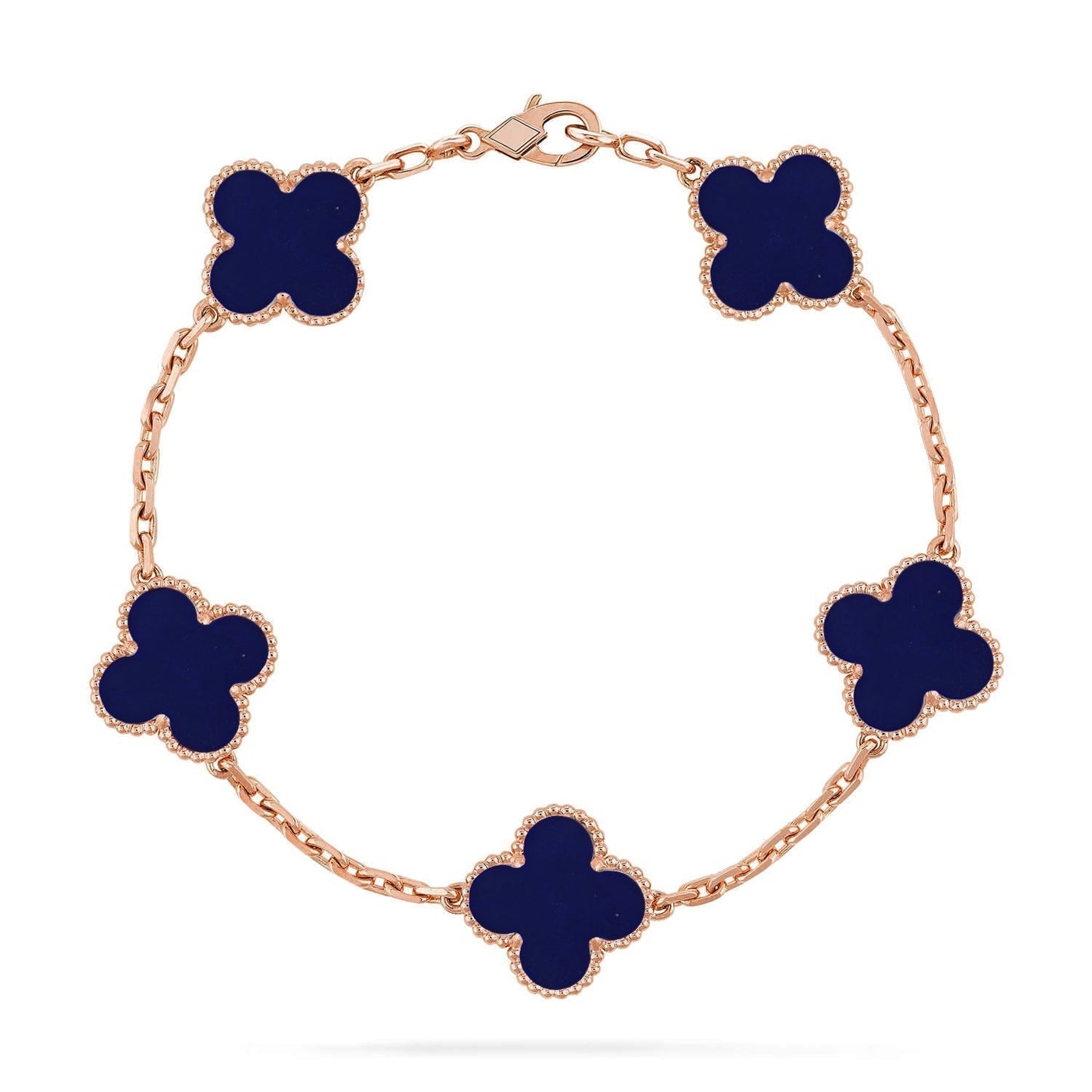 [⭐Luxery]CLOVER 5 MOTIF LAPIS LAZULI BRACELET COLLECTION
