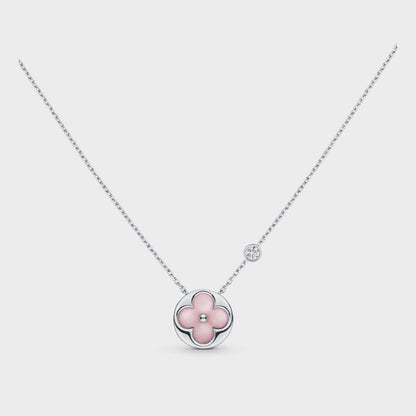 [⭐Luxery]SUN MOTIF PINK MOP SILVER BRACELET