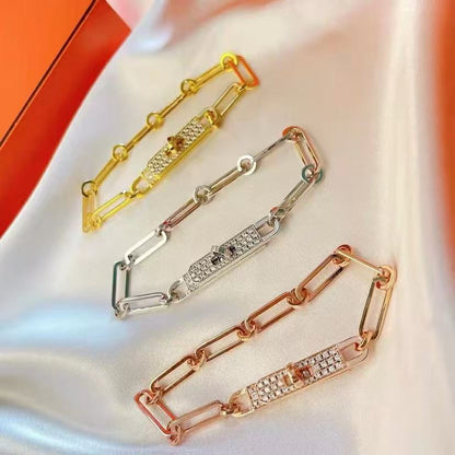 [⭐Luxery]CHAINE BRACELET SMALL MODEL DIAMOND