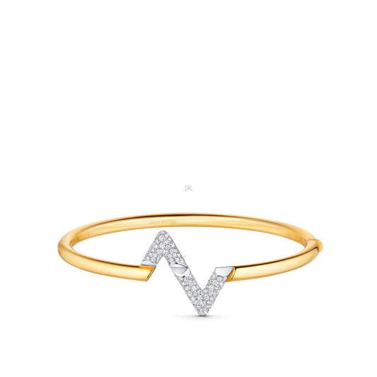 [⭐Luxery]VOLTE UPSITE DOWN GOLD DIAMOND BRACELET