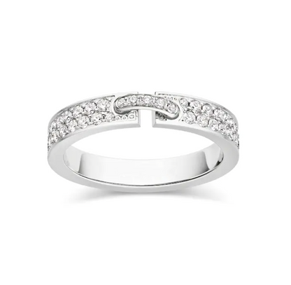 [⭐Luxery]ALLIANCE LIENS VIDENCE PAVED DIAMOND 4MM RING