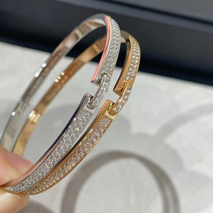 [⭐Luxery]LIENS VIDENCE DIAMOND PAVED BRACELET