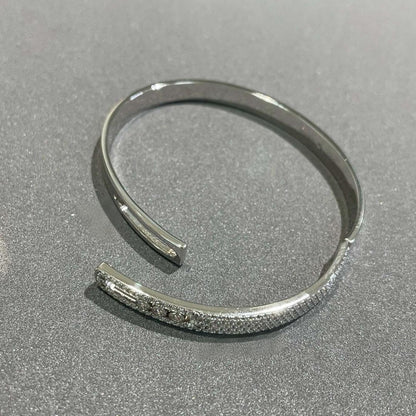 [⭐Luxery]Move Noa Rose Gold Pavé Diamond Bangle Bracelet