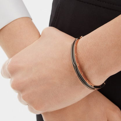 [⭐Luxery]ZERO 1 PINK GOLD WITH MATTE BLACK CERAMIC BRACELET