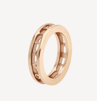 [⭐Luxery]ZERO 1 ONE-BAND WITH OPENWORK LOGO SPIRAL RING