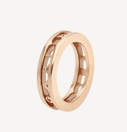 [⭐Luxery]ZERO 1 ONE-BAND WITH OPENWORK LOGO SPIRAL RING