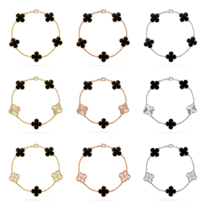 [⭐Luxery] CLOVER 5 MOTIF ONYXS BRACELET COLLECTION