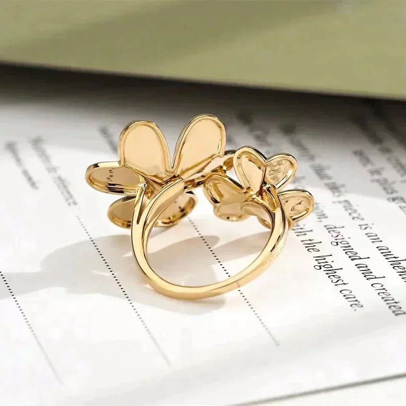[⭐Luxery]CLOVER COMOS GOLD DIAMOND RING