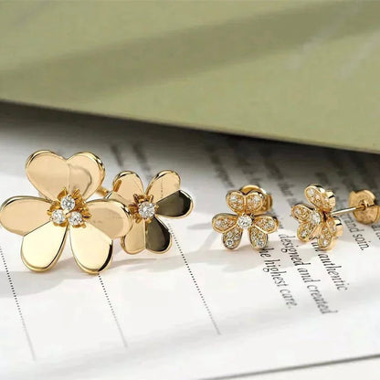 [⭐Luxery]CLOVER COMOS GOLD DIAMOND RING