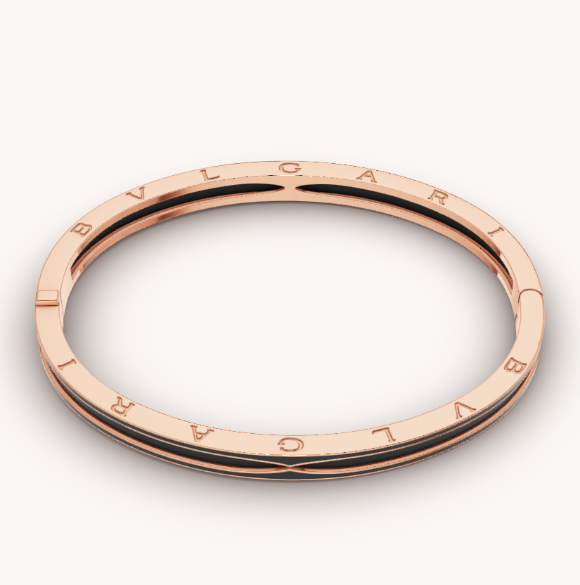 [⭐Luxery]ZERO 1 PINK GOLD WITH MATTE BLACK CERAMIC BRACELET