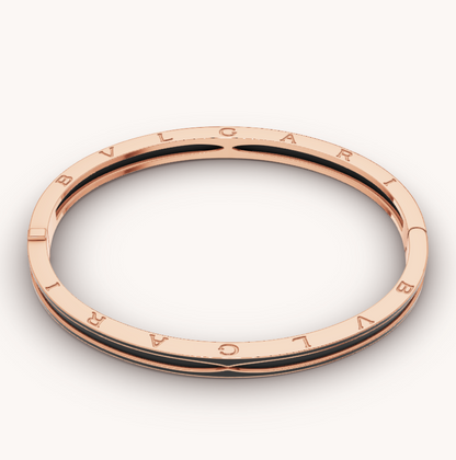 [⭐Luxery]ZERO 1 PINK GOLD WITH MATTE BLACK CERAMIC BRACELET