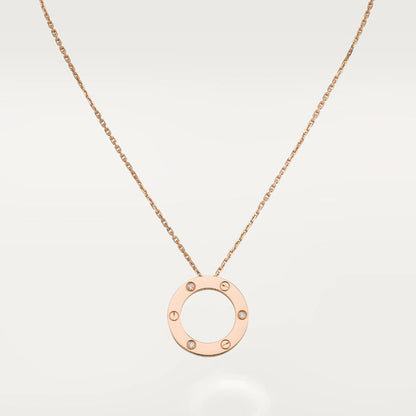 [⭐Luxery]LOVE NECKLACE 16MM 3 DIAMONDS