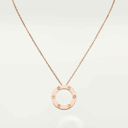 [⭐Luxery]LOVE NECKLACE 16MM 3 DIAMONDS