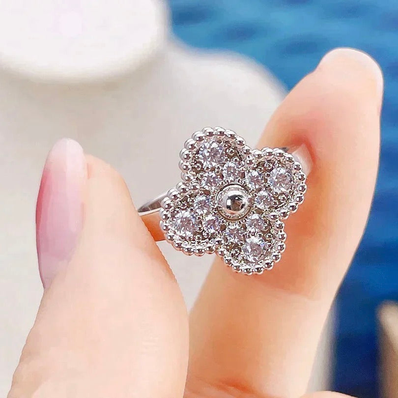 [⭐Luxery]CLOVER DIAMOND RING