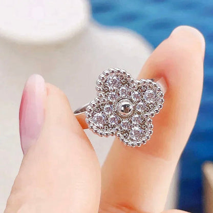 [⭐Luxery]CLOVER DIAMOND RING