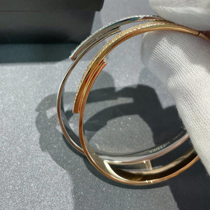 [⭐Luxery]Move Noa Rose Gold Pavé Diamond Bangle Bracelet