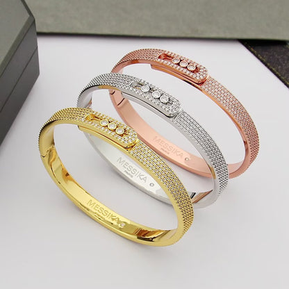 [⭐Luxery]Move Noa Full Pavé Diamond Bangle Bracelet