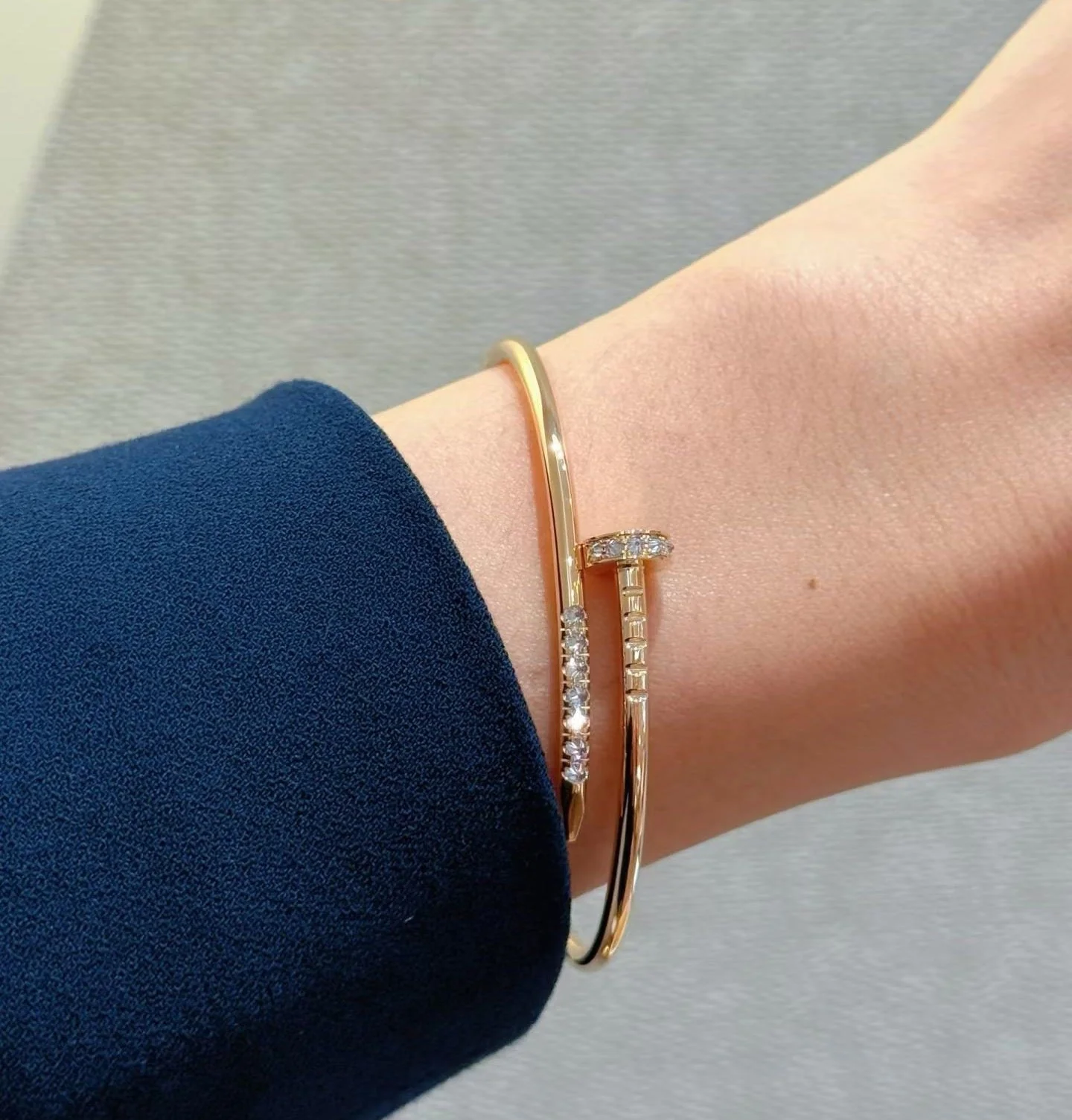[⭐Luxery]JUSTE BRACELET 2.5MM DIAMONDS NEW