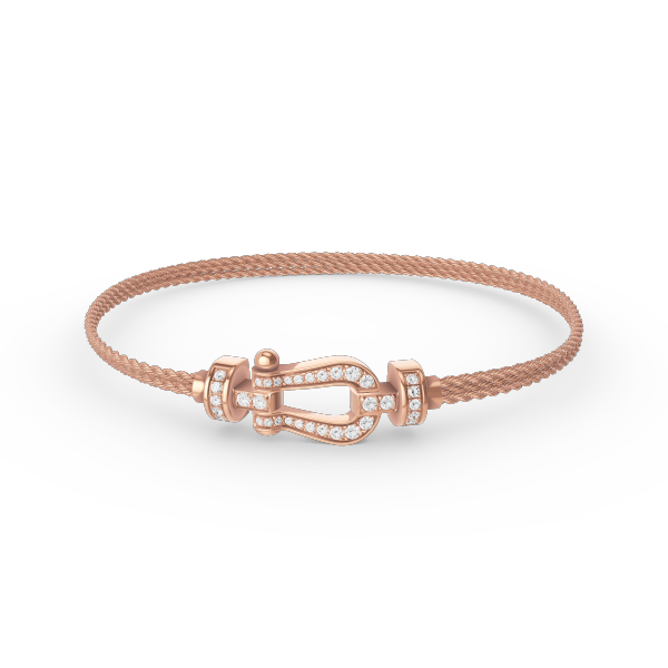 [⭐Luxery]FORCE SMALL HORSESHOE  DIAMOND CHAIN ROPE BRACELET