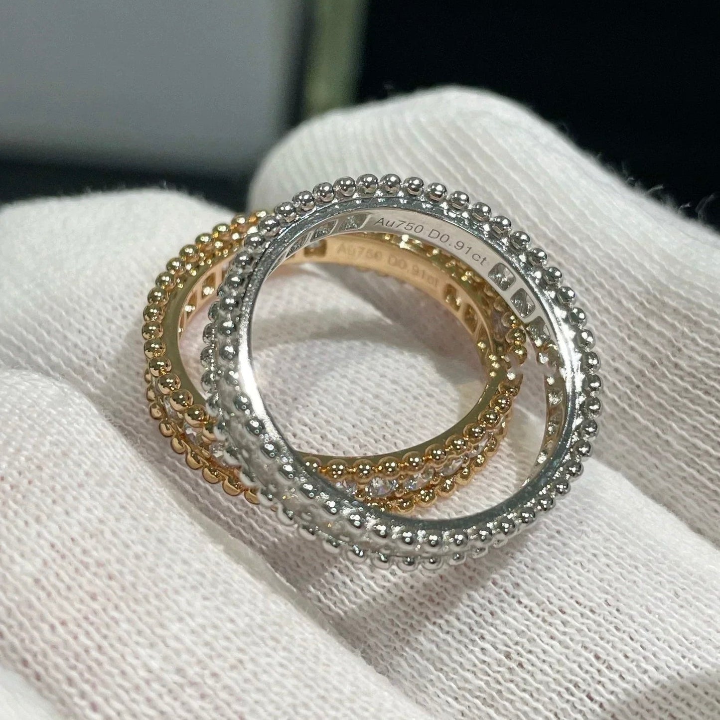 [⭐Luxery]PERLEE DIAMOND ROSE GOLD RING