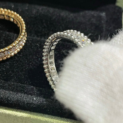 [⭐Luxery]PERLEE DIAMOND SILVER RING