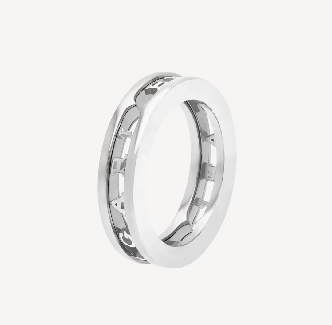[⭐Luxery]ZERO 1 ONE-BAND WITH OPENWORK LOGO SPIRAL RING