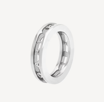 [⭐Luxery]ZERO 1 ONE-BAND WITH OPENWORK LOGO SPIRAL RING
