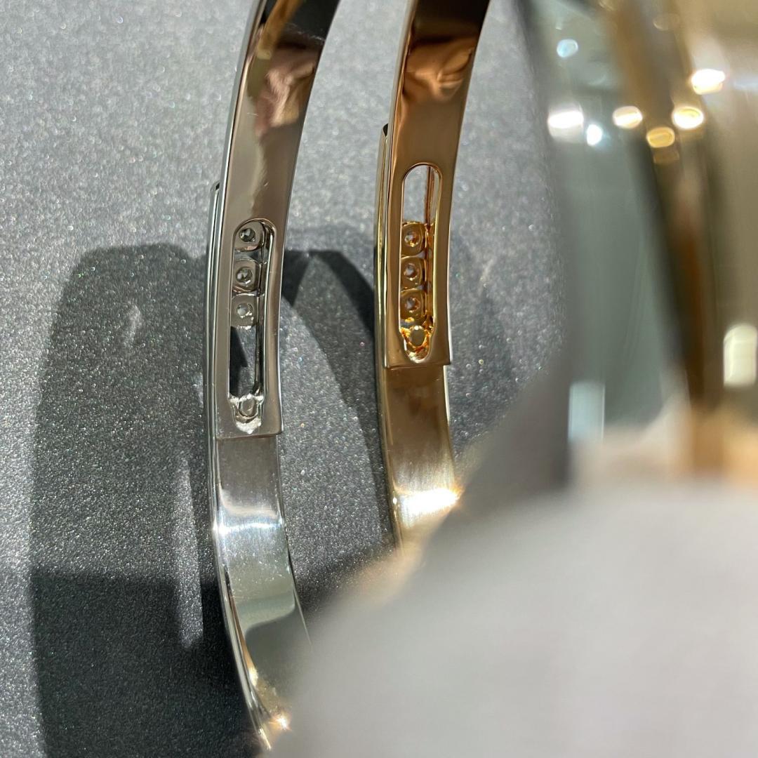 [⭐Luxery]Move Noa Rose Gold Pavé Diamond Bangle Bracelet