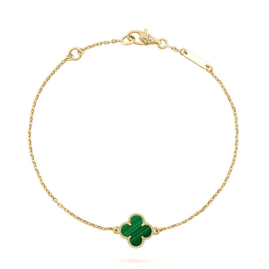 [⭐Luxery]CLOVER BRACELET MALACHITE 1 MOTIF