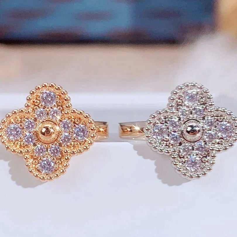 [⭐Luxery]CLOVER DIAMOND RING