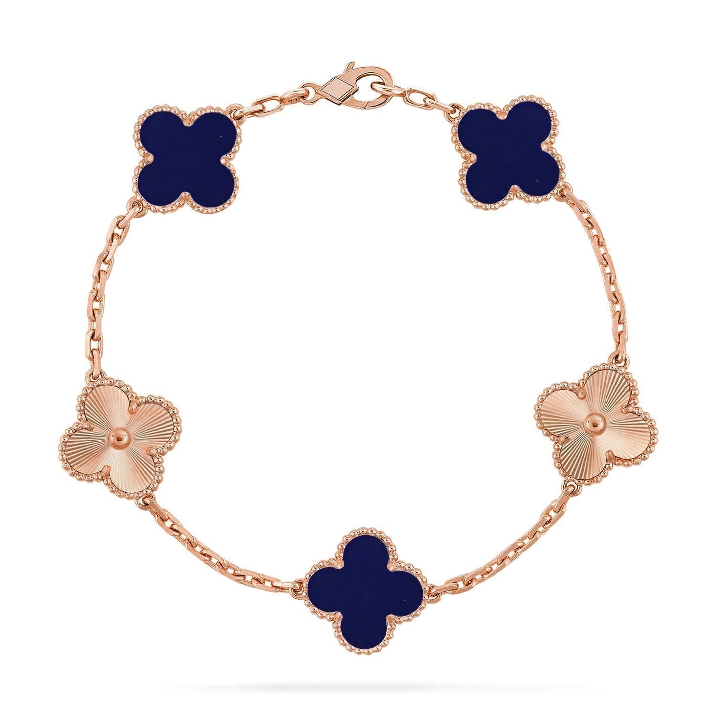 [⭐Luxery]CLOVER 5 MOTIF LAPIS LAZULI BRACELET COLLECTION