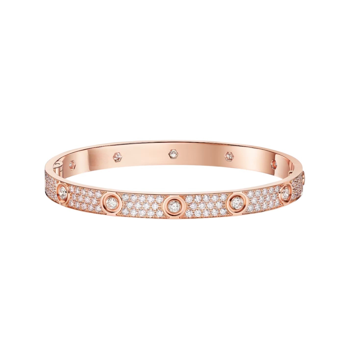 [⭐Luxery]LOVE BRACELET 6.1MM DIAMOND-PAVED 10 BIG DIAMONDS