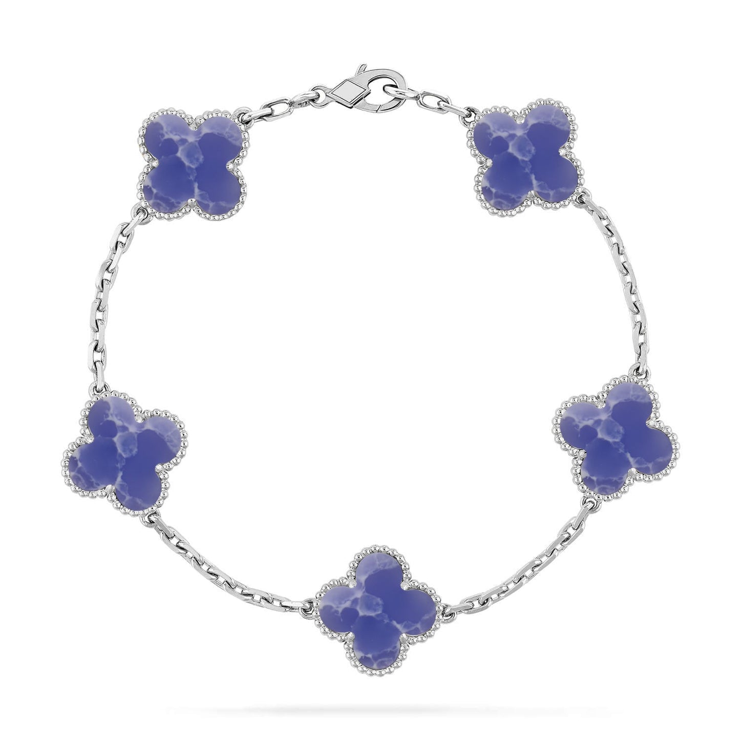 [⭐Luxery]CLOVER 5 MOTIF BLUE VEINS BRACELET COLLECTION