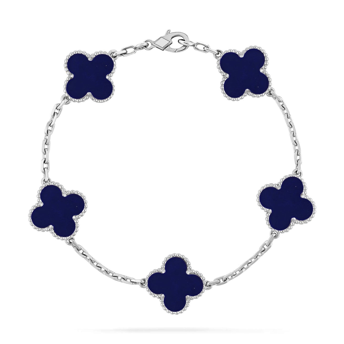 [⭐Luxery]CLOVER 5 MOTIF LAPIS LAZULI BRACELET COLLECTION