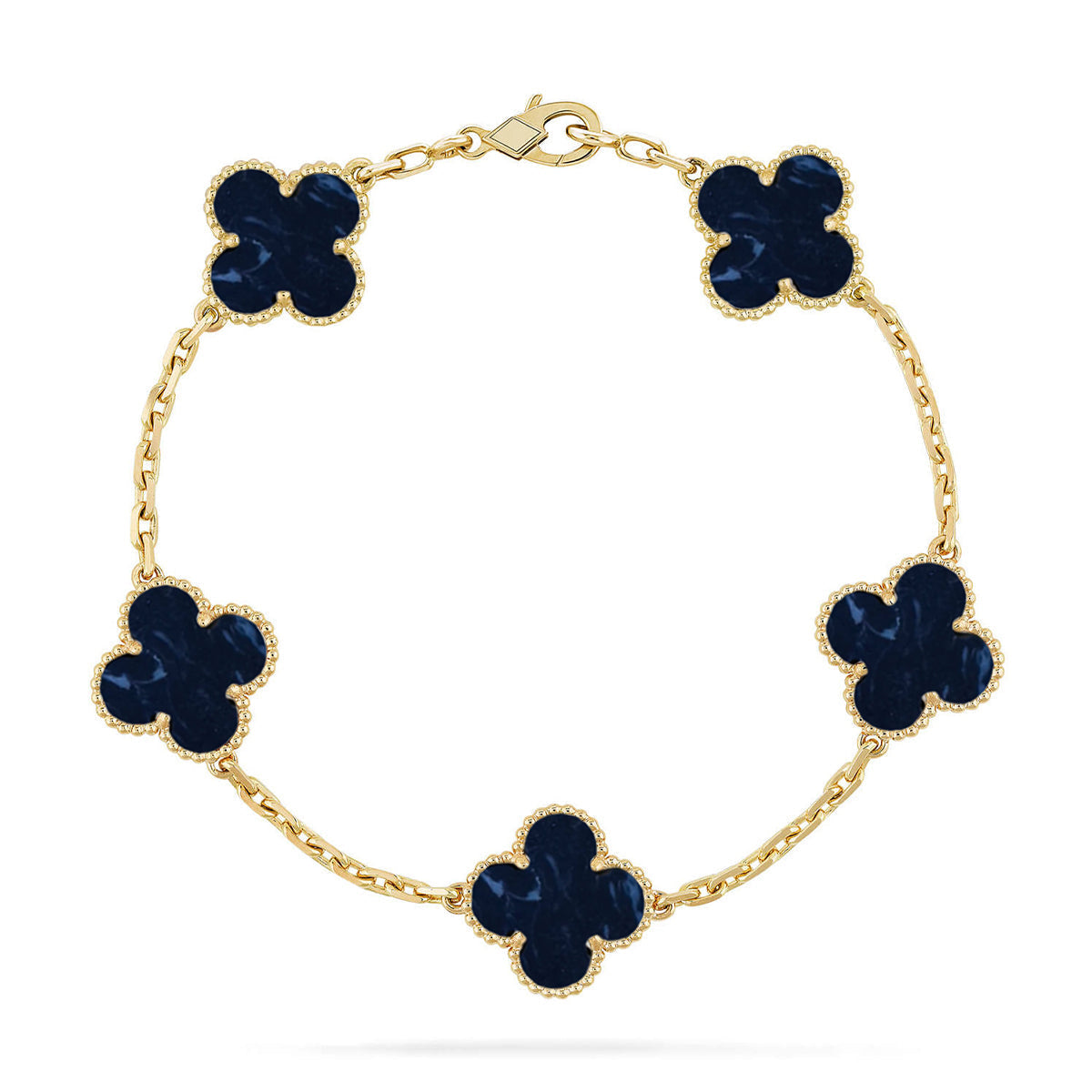 [⭐Luxery]CLOVER 5 MOTIF PIETERSITE BRACELET COLLECTION
