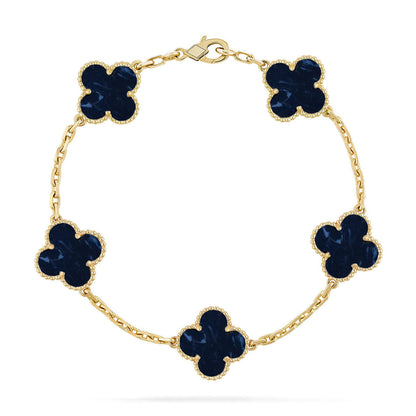 [⭐Luxery]CLOVER 5 MOTIF PIETERSITE BRACELET COLLECTION