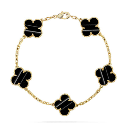 [⭐Luxery] CLOVER 5 MOTIF PULSAR STONE BRACELET COLLECTION