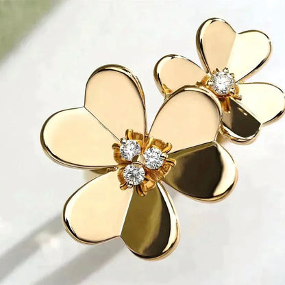 [⭐Luxery]CLOVER COMOS GOLD DIAMOND RING