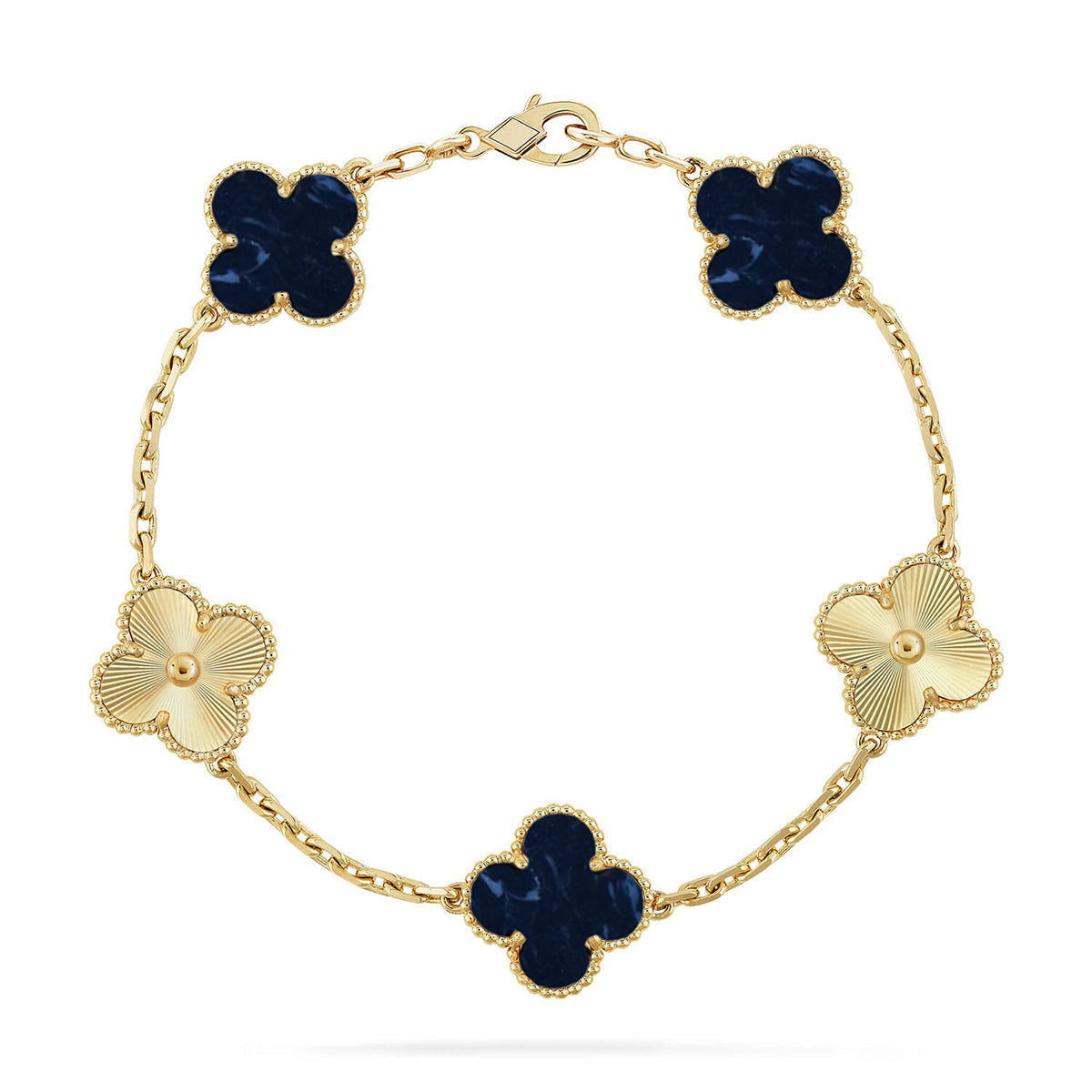 [⭐Luxery]CLOVER 5 MOTIF PIETERSITE BRACELET COLLECTION