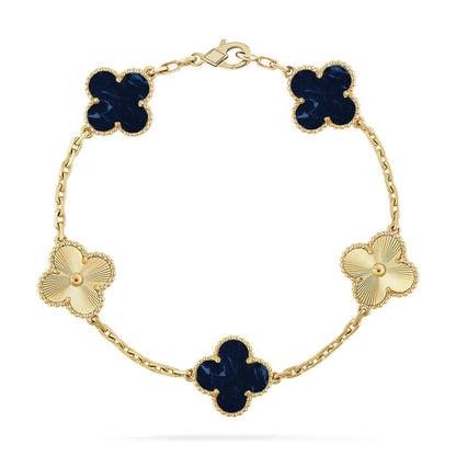 [⭐Luxery]CLOVER 5 MOTIF PIETERSITE BRACELET COLLECTION