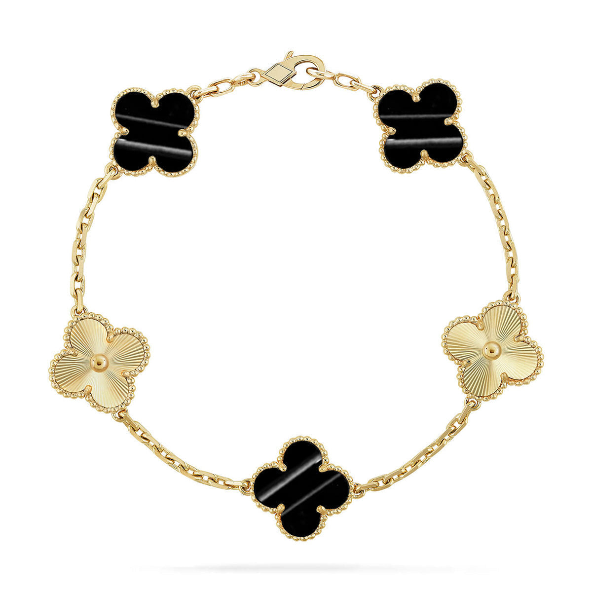 [⭐Luxery] CLOVER 5 MOTIF PULSAR STONE BRACELET COLLECTION