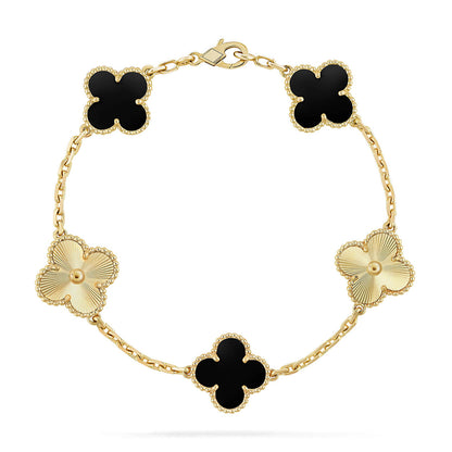 [⭐Luxery] CLOVER 5 MOTIF ONYXS BRACELET COLLECTION