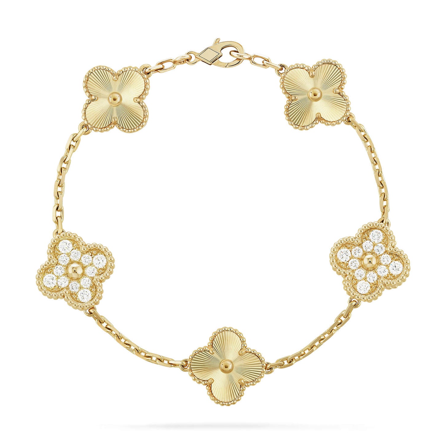 [⭐Luxery] CLOVER 5 MOTIF LASER BRACELET COLLECTION