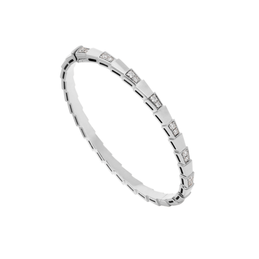 [⭐Luxery]SERPENTI BRACELET SILVER DIAMOND
