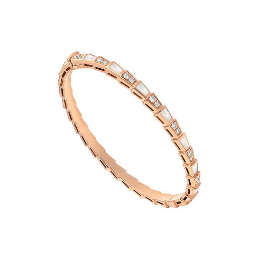 [⭐Luxery]SERPENTI BRACELET PINK GOLD MOP DIAMOND